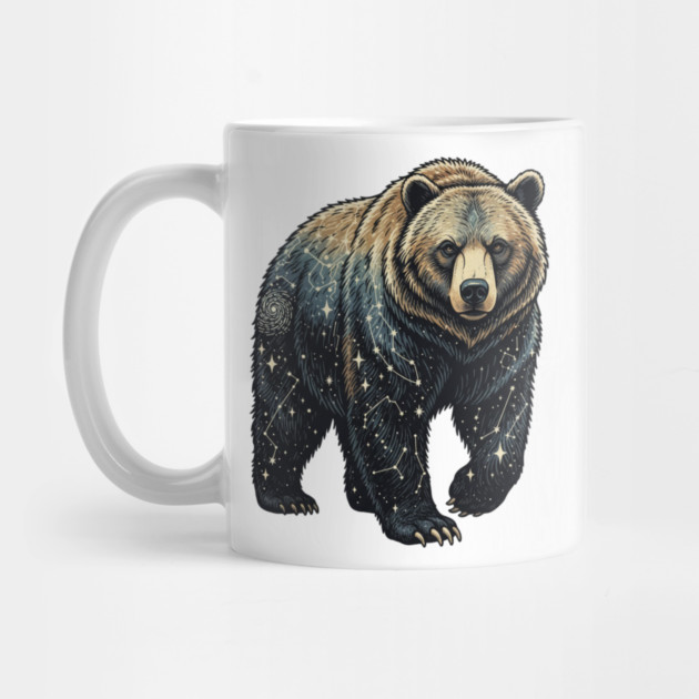 Celestial Bear Cosmic Wildlife Art by BirdsnStuff