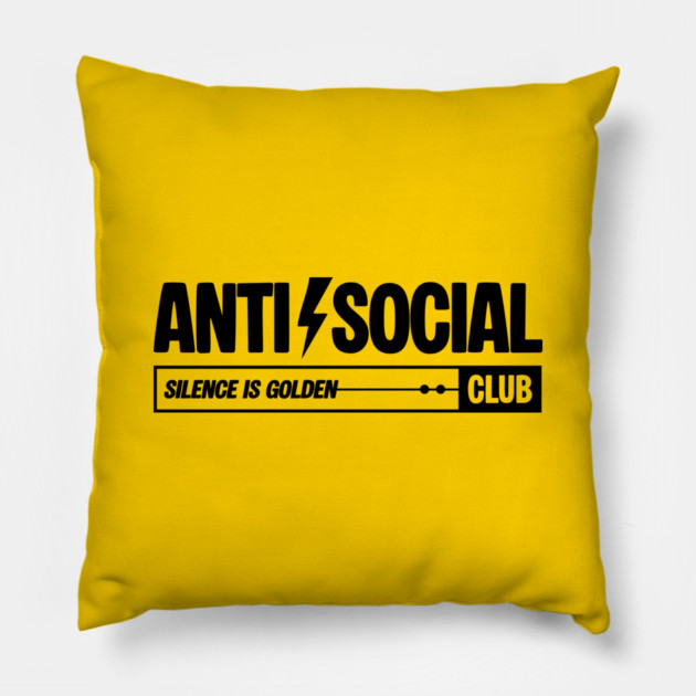 ANTI-SOCIAL CLUB Pillow by Fabrik