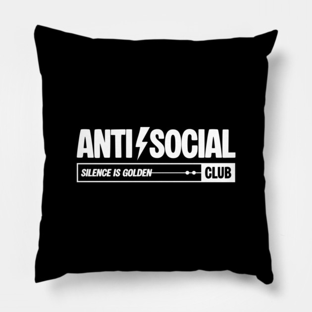 ANTI-SOCIAL CLUB Pillow by Fabrik