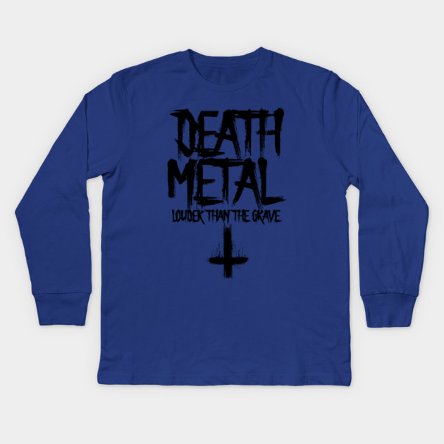 DEATH METAL Kids Long Sleeve T-Shirt by Fabrik