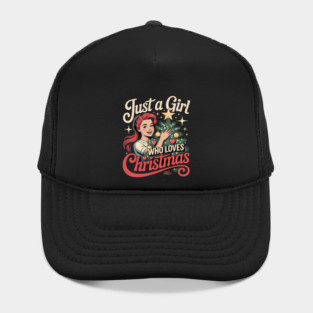 Just A Girl Who Loves Christmas Comfort Colors Adult Heavyweight Hat