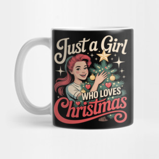 Just A Girl Who Loves Christmas Comfort Colors Adult Heavyweight Mug