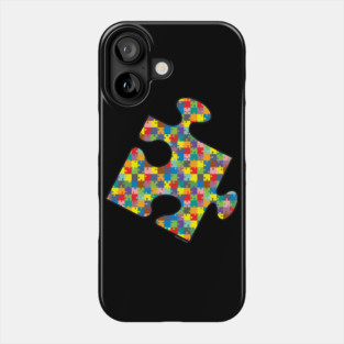 Jigsaw Patterned Jigsaw Piece Phone Case