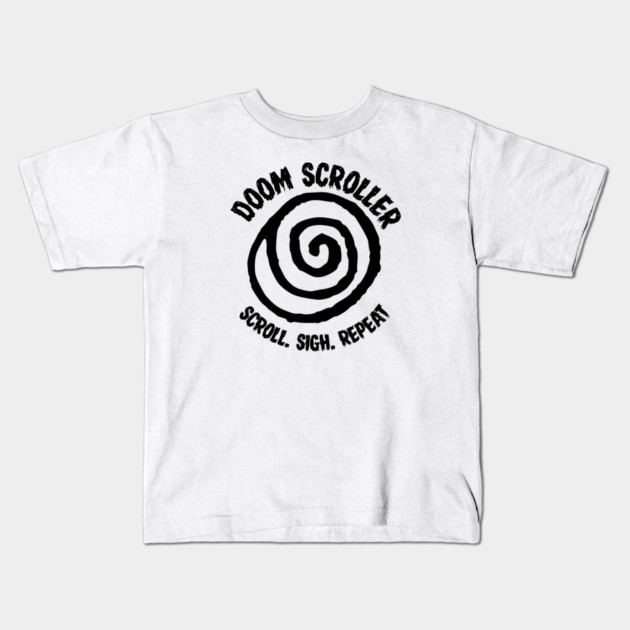 DOOM SCROLLER Kids T-Shirt by Fabrik