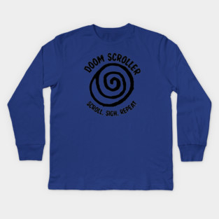 DOOM SCROLLER Kids Long Sleeve T-Shirt