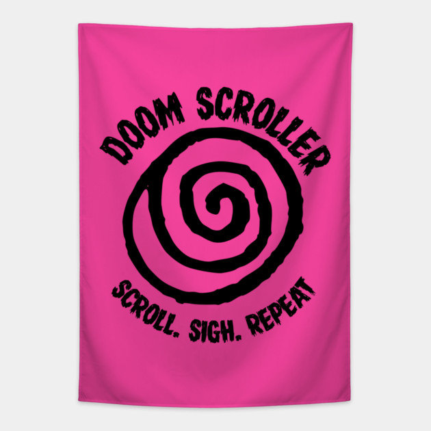 DOOM SCROLLER Tapestry by Fabrik