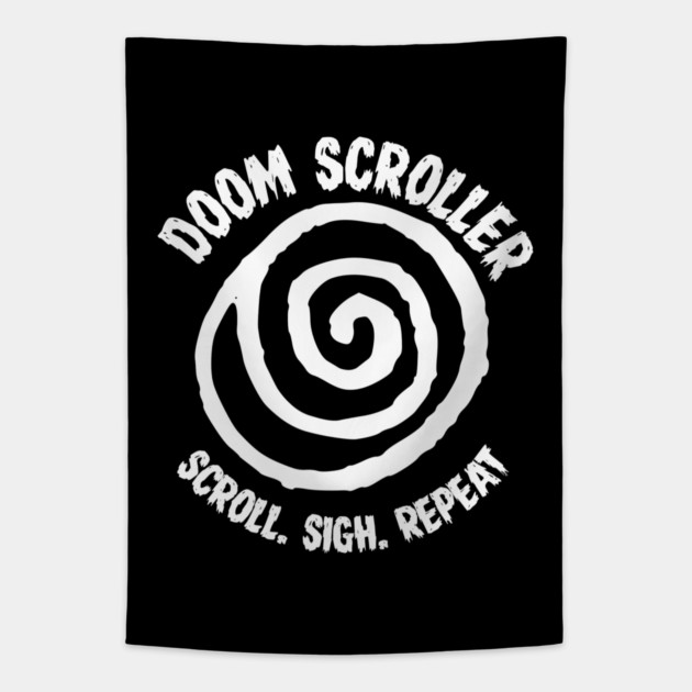 DOOM SCROLLER Tapestry by Fabrik