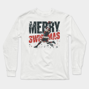 Swishmas Santa Basketball Dunk Christmas Long Sleeve T-Shirt