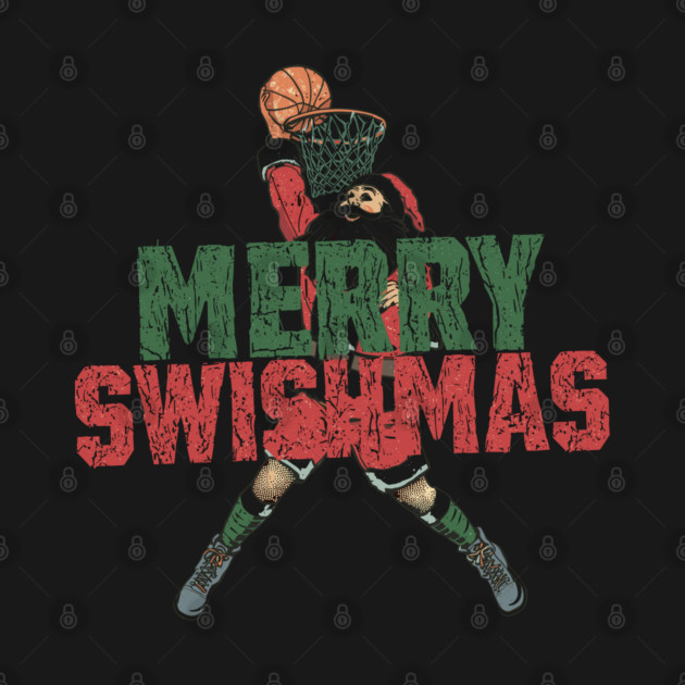 Swishmas Santa Basketball Xmas by JessArty