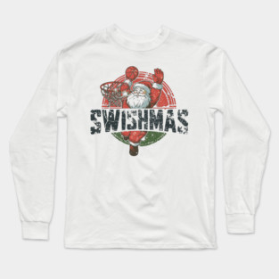 Swishmas Santa Basketball Christmas Long Sleeve T-Shirt