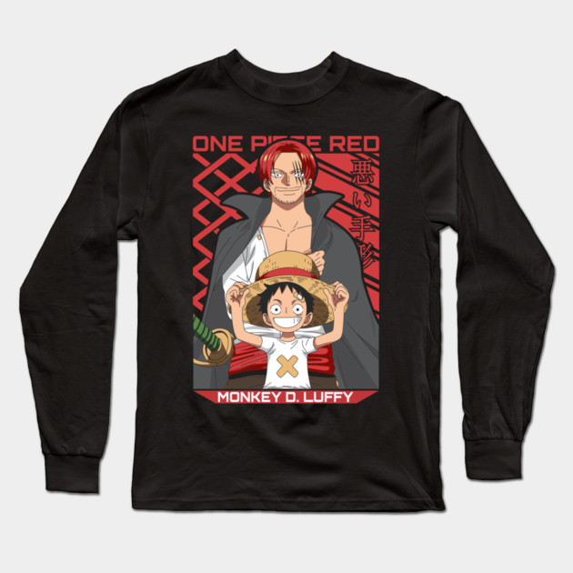 Shanks and Kid Luffy – One Piece Long Sleeve T-Shirt by Otaku Vibes