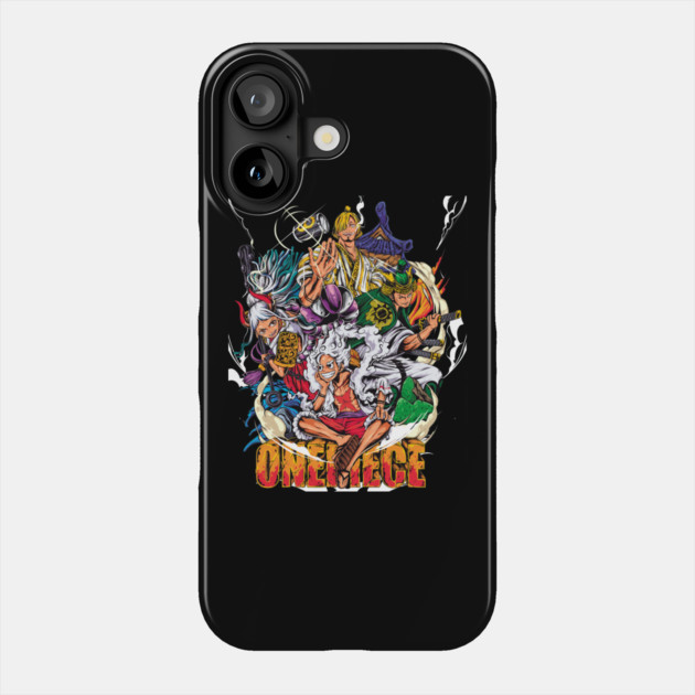 Luffy, Zoro, Sanji and Yamato – Cool Poster Phone Case by Otaku Vibes