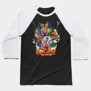 Luffy, Zoro, Sanji and Yamato – Cool Poster Baseball T-Shirt