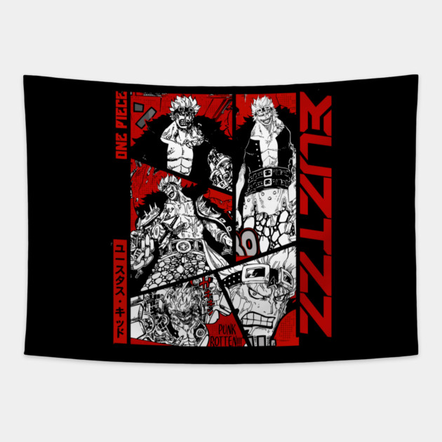 Eustass Kid Art – One Piece Tapestry by Otaku Vibes