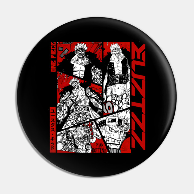 Eustass Kid Art – One Piece Pin by Otaku Vibes