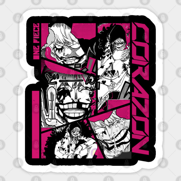 Corazon Law’s Hero – One Piece Sticker by Otaku Vibes