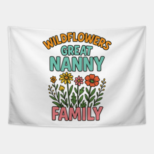 wildflower Great Nanny familt Tapestry