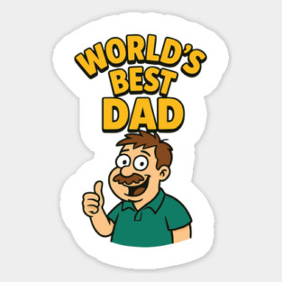 Worlds Best Dad Design for Dads Birthday,Fathers Day Magnet