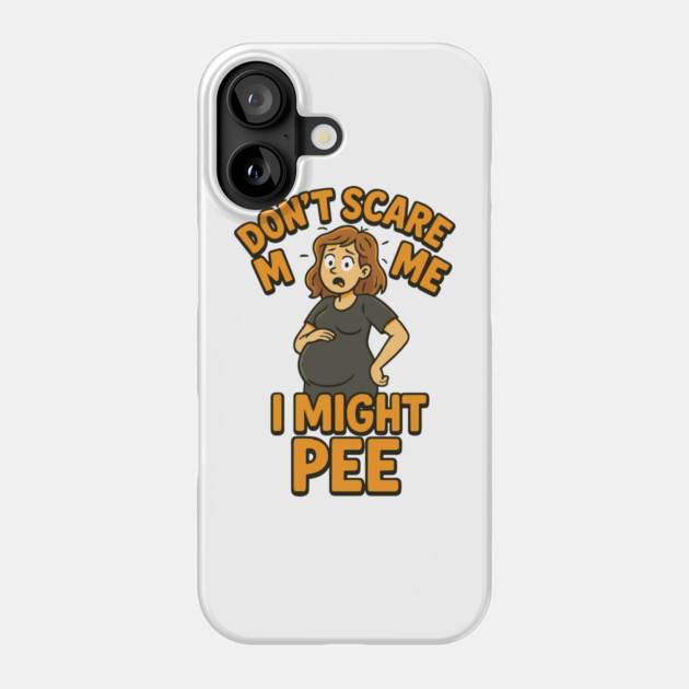 Funny Pregnant Halloween Design Phone Case by Customer's Store 1