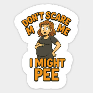 Funny Pregnant Halloween Design Magnet