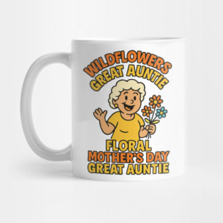 Wildflower Great Auntie Mug