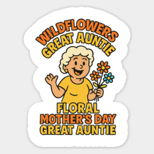 Wildflower Great Auntie Magnet