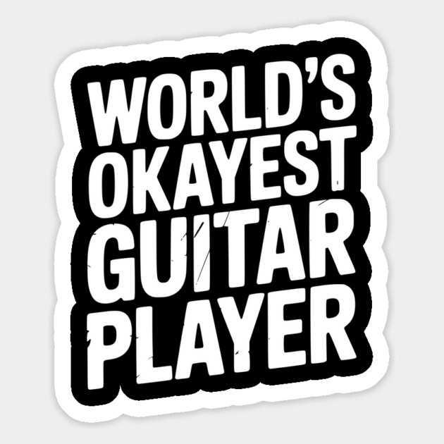 World’s Okayest Guitar Player Magnet by Frank Ring