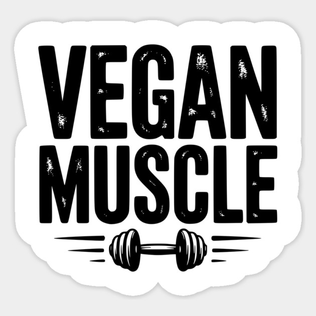 Vegan Muscle Sticker by Frank Ring