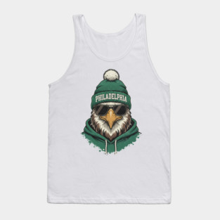 Philadelphia Eagles - Unique, Best Gift Idea for Men, Women, Kids, Dad, Mom, for Christmas, Birthday, Football, Lovers, Wawa, Portrait, Go Birds, Fans, Funny, Special, Cool, Badass, 70s, 80s, 90s, Players, Retro, Vintage, Tank Top