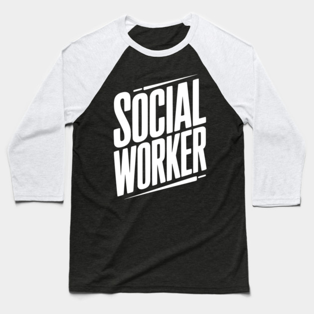 Social Worker Baseball T-Shirt by Frank Ring