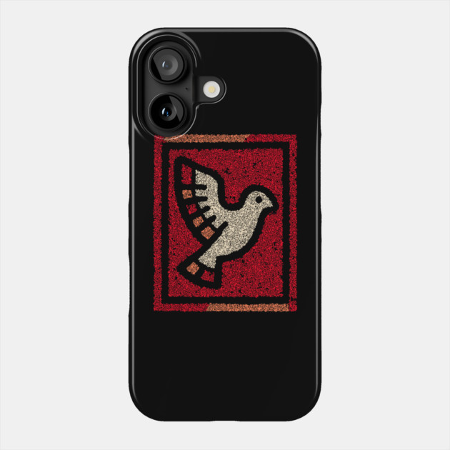 Dove in Cage Freedom Design – Symbolic Bird Artwork Phone Case by TuncGK