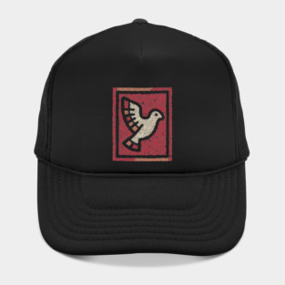 Dove in Cage Freedom Design – Symbolic Bird Artwork Hat