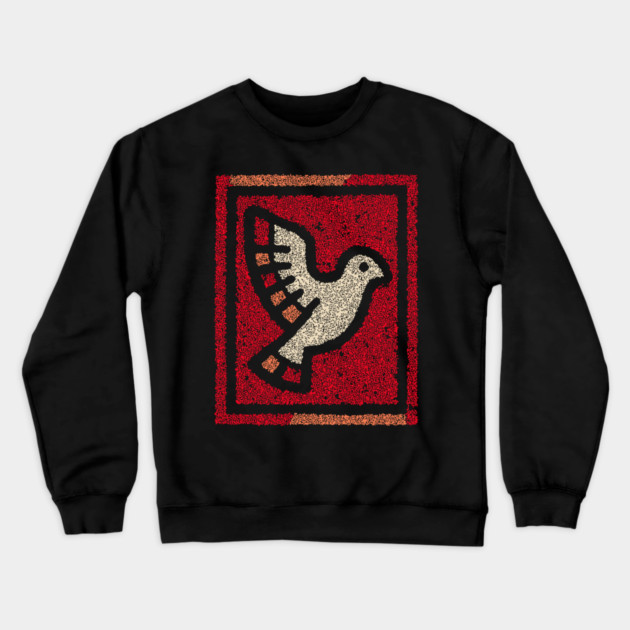 Dove in Cage Freedom Design – Symbolic Bird Artwork Crewneck Sweatshirt by TuncGK