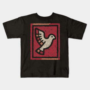 Dove in Cage Freedom Design – Symbolic Bird Artwork Kids T-Shirt
