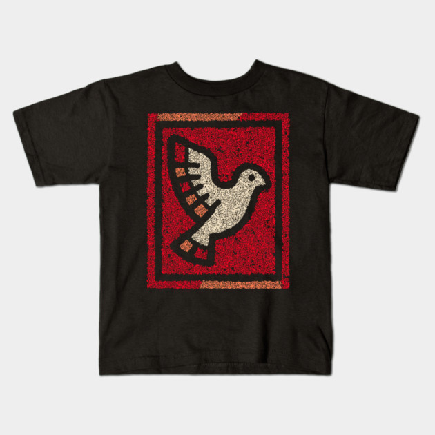 Dove in Cage Freedom Design – Symbolic Bird Artwork Kids T-Shirt by TuncGK