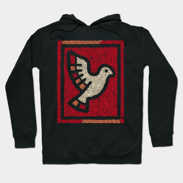 Dove in Cage Freedom Design – Symbolic Bird Artwork Hoodie by TuncGK
