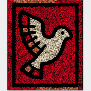 Dove in Cage Freedom Design – Symbolic Bird Artwork Posters and Art