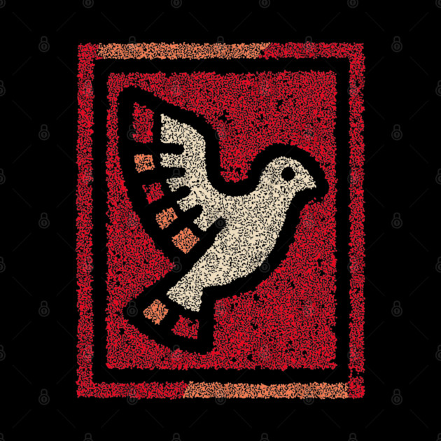 Dove in Cage Freedom Design – Symbolic Bird Artwork by TuncGK