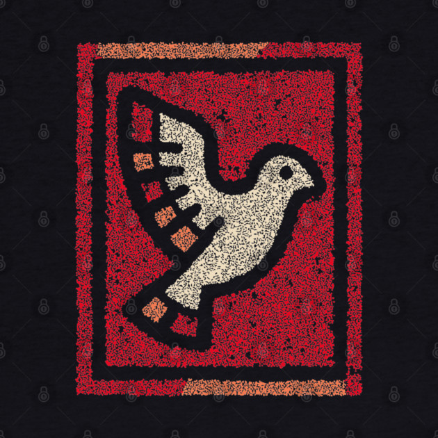 Dove in Cage Freedom Design – Symbolic Bird Artwork by TuncGK