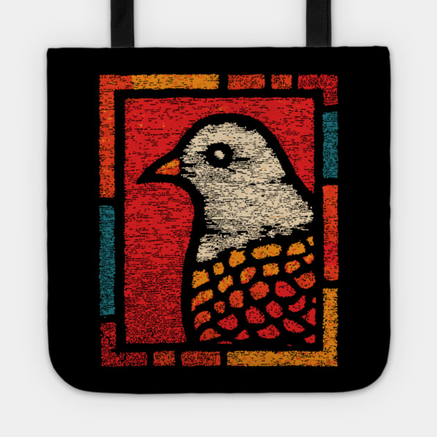 Peace Dove Illustration – Simple Bird Art Design Tote by TuncGK