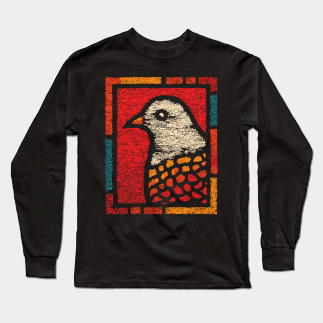 Peace Dove Illustration – Simple Bird Art Design Long Sleeve T-Shirt by TuncGK