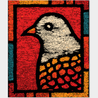 Peace Dove Illustration – Simple Bird Art Design Posters and Art