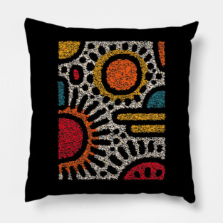 Geometric Abstract Pattern – Modern Shapes Design Pillow