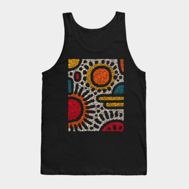 Geometric Abstract Pattern – Modern Shapes Design Tank Top by TuncGK