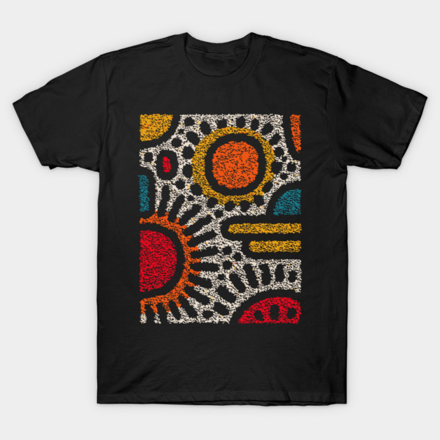 Geometric Abstract Pattern – Modern Shapes Design T-Shirt by TuncGK