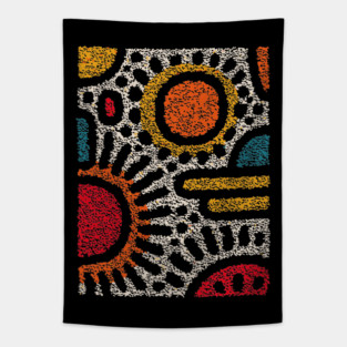 Geometric Abstract Pattern – Modern Shapes Design Tapestry