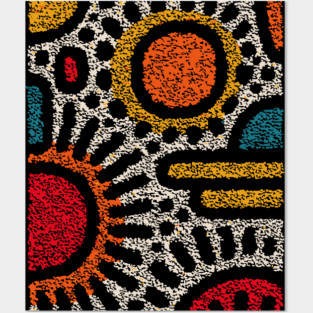 Geometric Abstract Pattern – Modern Shapes Design Posters and Art