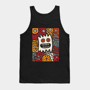 Cute Germs Cartoon Design – Science & Microbe Artwork Tank Top