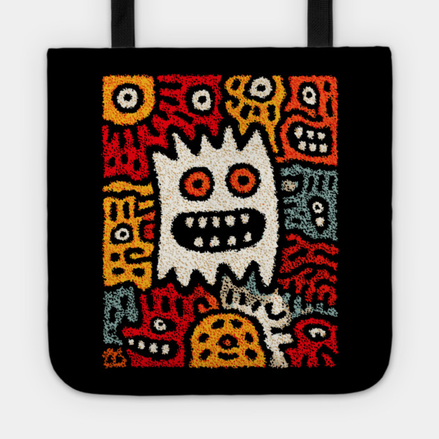 Cute Germs Cartoon Design – Science & Microbe Artwork Tote by TuncGK