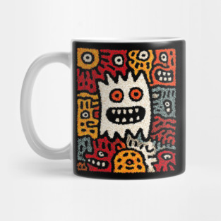Cute Germs Cartoon Design – Science & Microbe Artwork Mug